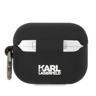 Etui ochronne na słuchawki Karl Lagerfeld KLAPRUNIKK do Apple AirPods Pro cover czarny/black Silicone Karl Head 3D