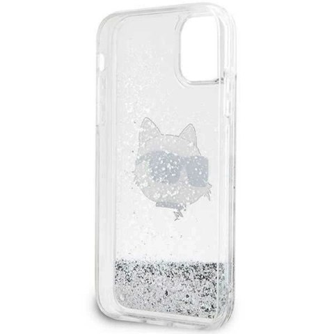 Etui ochronne na telefon Karl Lagerfeld KLHCN61LNCHCS do Apple iPhone 11/ XR 6,1" srebrny/silver hardcase Glitter Choupette Head
