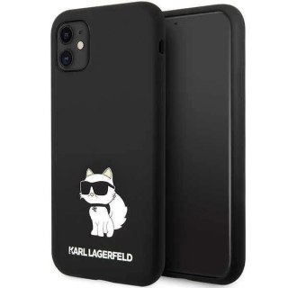 Etui ochronne na telefon Karl Lagerfeld KLHCN61SNCHBCKdo Apple iPhone 11/ XR 6,1" hardcase czarny/black Silicone Choupette