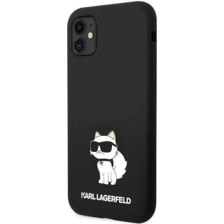 Etui ochronne na telefon Karl Lagerfeld KLHCN61SNCHBCKdo Apple iPhone 11/ XR 6,1" hardcase czarny/black Silicone Choupette