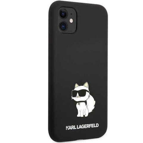 Etui ochronne na telefon Karl Lagerfeld KLHCN61SNCHBCKdo Apple iPhone 11/ XR 6,1" hardcase czarny/black Silicone Choupette
