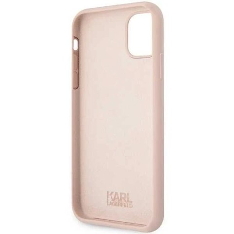 Etui ochronne na telefon Karl Lagerfeld KLHCN61SNCHBCP do Apple iPhone 11/ XR 6,1" hardcase różowy/pink Silicone Choupette