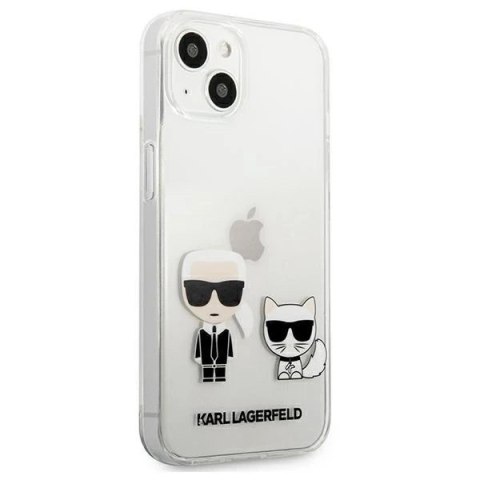 Etui Karl Lagerfeld KLHCP13MCKTR do iPhone 13 6,1" hardcase Transparent Karl & Choupette