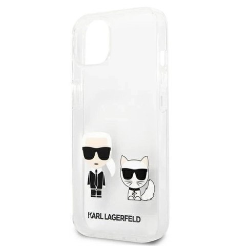 Etui Karl Lagerfeld KLHCP13MCKTR do iPhone 13 6,1" hardcase Transparent Karl & Choupette