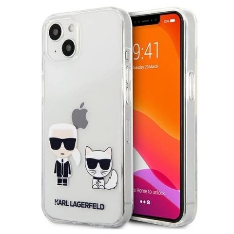 Etui Karl Lagerfeld KLHCP13MCKTR do iPhone 13 6,1" hardcase Transparent Karl & Choupette