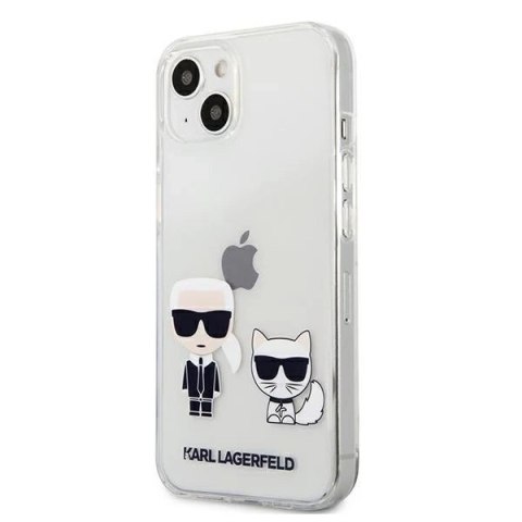 Etui Karl Lagerfeld KLHCP13MCKTR do iPhone 13 6,1" hardcase Transparent Karl & Choupette