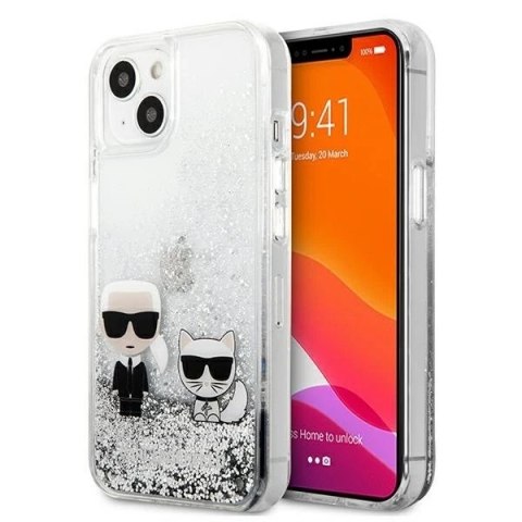 Etui Karl Lagerfeld KLHCP13MGKCS do iPhone 13 6,1" hardcase Liquid Glitter Karl&Choupette