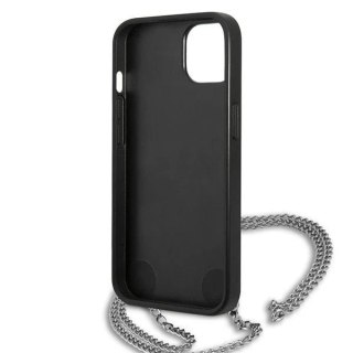 Etui Karl Lagerfeld KLHCP13MPMK do iPhone 13 6,1" hardcase Leather Textured and Chain