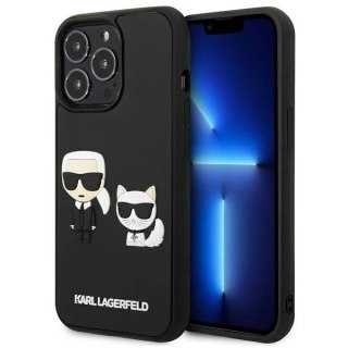 Etui ochronne na telefon Karl Lagerfeld KLHCP13L3DRKCK do Apple iPhone 13 Pro / 13 6,1" czarny/black hardcase Karl&Choupette Iko