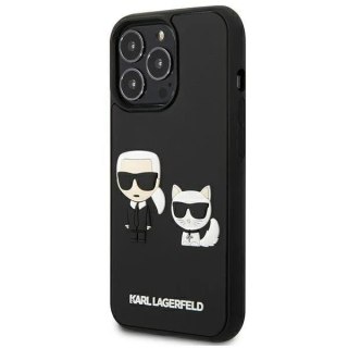 Etui ochronne na telefon Karl Lagerfeld KLHCP13L3DRKCK do Apple iPhone 13 Pro / 13 6,1" czarny/black hardcase Karl&Choupette Iko