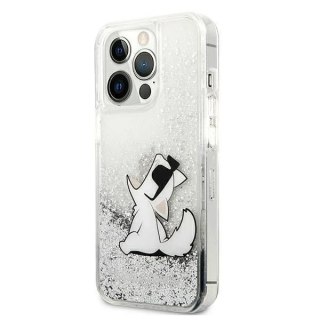 Etui ochronne na telefon Karl Lagerfeld KLHCP13LGCFS do Apple iPhone 13 Pro / 13 6,1" srebrny/silver hardcase Liquid Glitter Cho