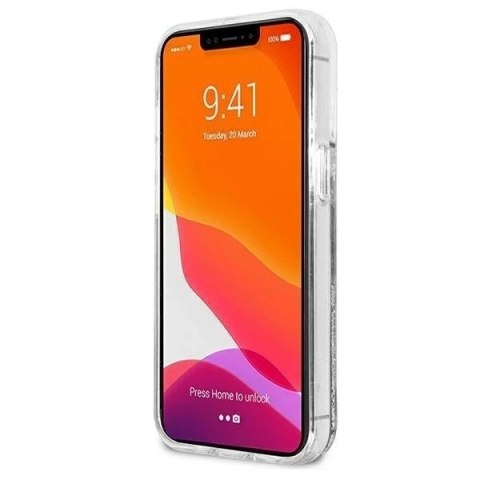 Etui ochronne na telefon Karl Lagerfeld KLHCP13LGCFS do Apple iPhone 13 Pro / 13 6,1" srebrny/silver hardcase Liquid Glitter Cho