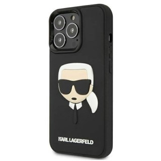 Etui ochronne na telefon Karl Lagerfeld KLHCP13LKH3DBK do Apple iPhone 13 Pro / 13 6,1" czarny/black hardcase 3D Rubber Karl`s H