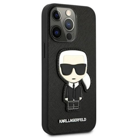 Etui ochronne na telefon Karl Lagerfeld KLHCP13LOKPK do Apple iPhone 13 Pro / 13 6,1" czarny/black hardcase Saffiano Ikonik Karl