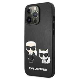 Etui ochronne na telefon Karl Lagerfeld KLHCP13LPCUSKCBK do Apple iPhone 13 Pro / 13 6,1" czarny/black hardcase Ikonik Karl & Ch