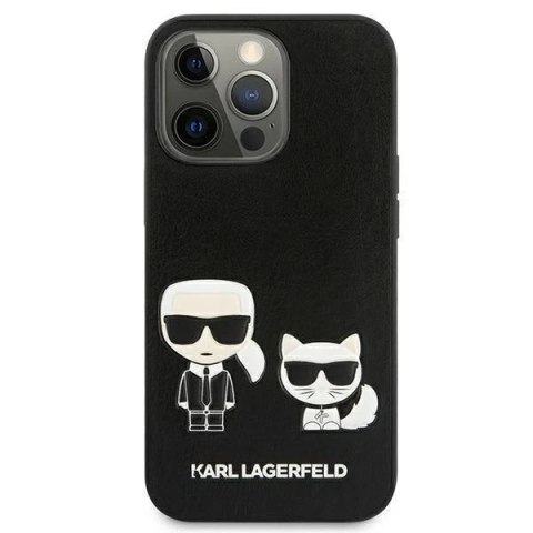 Etui ochronne na telefon Karl Lagerfeld KLHCP13LPCUSKCBK do Apple iPhone 13 Pro / 13 6,1" czarny/black hardcase Ikonik Karl & Ch