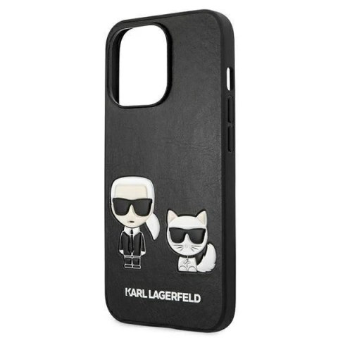 Etui ochronne na telefon Karl Lagerfeld KLHCP13LPCUSKCBK do Apple iPhone 13 Pro / 13 6,1" czarny/black hardcase Ikonik Karl & Ch