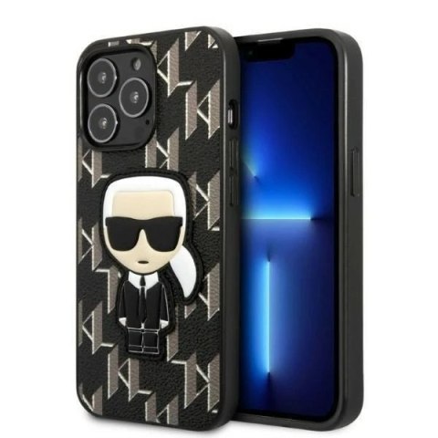 Etui ochronne na telefon Karl Lagerfeld KLHCP13LPMNIKBK do Apple iPhone 13 Pro / 13 6,1" hardcase czarny/black Monogram Ikonik P