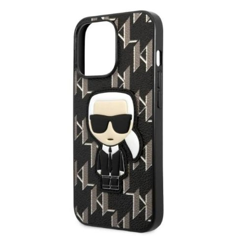 Etui ochronne na telefon Karl Lagerfeld KLHCP13LPMNIKBK do Apple iPhone 13 Pro / 13 6,1" hardcase czarny/black Monogram Ikonik P