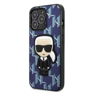 Etui ochronne na telefon Karl Lagerfeld KLHCP13LPMNIKBL do Apple iPhone 13 Pro / 13 6,1" hardcase niebieski/blue Monogram Ikonik