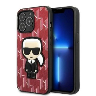 Etui ochronne na telefon Karl Lagerfeld KLHCP13LPMNIKPI do Apple iPhone 13 Pro / 13 6,1" hardcase czerwony/red Monogram Ikonik P