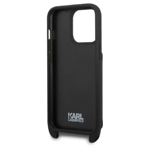 Etui ochronne na telefon Karl Lagerfeld KLHCP13LSAKCHSK do Apple iPhone 13 Pro / 13 6,1" hardcase Saffiano Karl & Choupette Embo