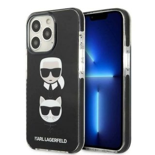 Etui ochronne na telefon Karl Lagerfeld KLHCP13LTPE2TK do Apple iPhone 13 Pro / 13 6,1" hardcase czarny/black Karl&Choupette Hea
