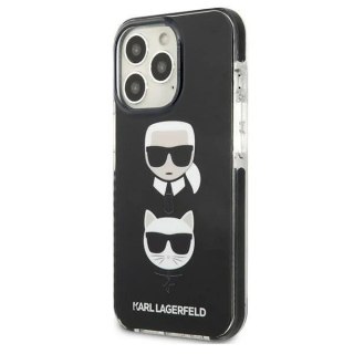 Etui ochronne na telefon Karl Lagerfeld KLHCP13LTPE2TK do Apple iPhone 13 Pro / 13 6,1" hardcase czarny/black Karl&Choupette Hea