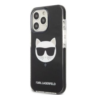 Etui ochronne na telefon Karl Lagerfeld KLHCP13LTPECK do Apple iPhone 13 Pro / 13 6,1" hardcase czarny/black Choupette Head