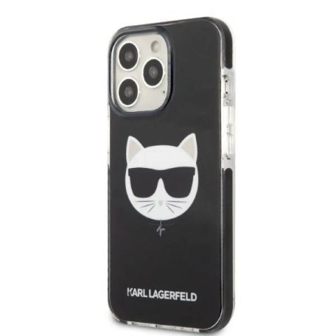 Etui ochronne na telefon Karl Lagerfeld KLHCP13LTPECK do Apple iPhone 13 Pro / 13 6,1" hardcase czarny/black Choupette Head