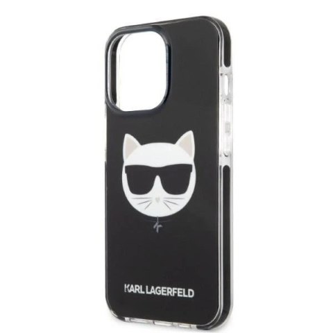 Etui ochronne na telefon Karl Lagerfeld KLHCP13LTPECK do Apple iPhone 13 Pro / 13 6,1" hardcase czarny/black Choupette Head