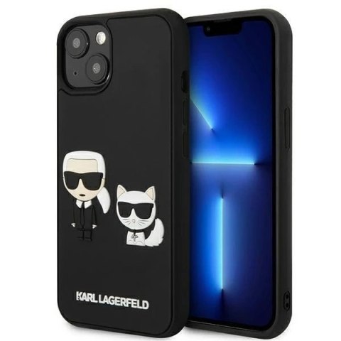 Etui ochronne na telefon Karl Lagerfeld KLHCP13M3DRKCK do Apple iPhone 13 Pro / 13 6,1" czarny/black hardcase Karl&Choupette Iko