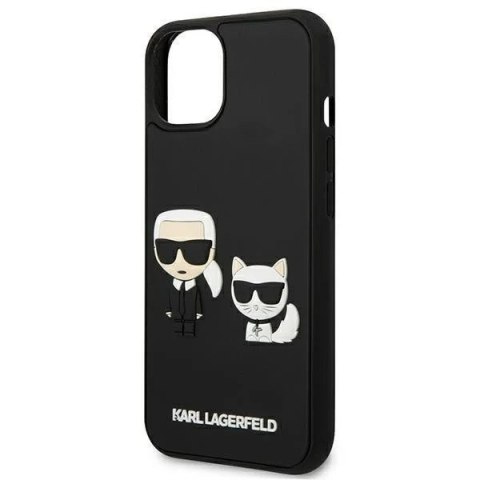 Etui ochronne na telefon Karl Lagerfeld KLHCP13M3DRKCK do Apple iPhone 13 Pro / 13 6,1" czarny/black hardcase Karl&Choupette Iko