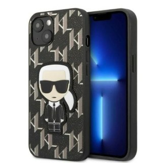Etui ochronne na telefon Karl Lagerfeld KLHCP13MPMNIKBK do Apple iPhone 13 6,1" hardcase czarny/black Monogram Ikonik Patch