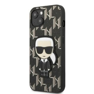 Etui ochronne na telefon Karl Lagerfeld KLHCP13MPMNIKBK do Apple iPhone 13 6,1" hardcase czarny/black Monogram Ikonik Patch