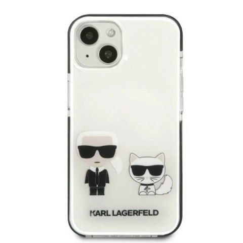 Etui ochronne na telefon Karl Lagerfeld KLHCP13MTPEKCW do Apple iPhone 13 6,1" hardcase biały/white Karl&Choupette