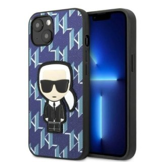 Etui ochronne na telefon Karl Lagerfeld KLHCP13SPMNIKBL do Apple iPhone 13 Mini 5,4" hardcase niebieski/blue Monogram Ikonik Pat