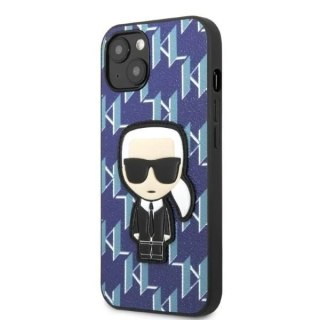 Etui ochronne na telefon Karl Lagerfeld KLHCP13SPMNIKBL do Apple iPhone 13 Mini 5,4" hardcase niebieski/blue Monogram Ikonik Pat
