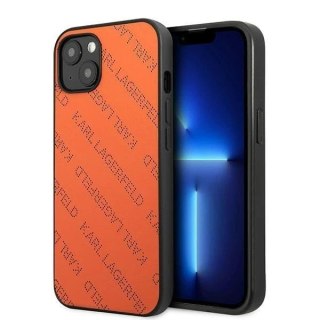 Etui ochronne na telefon Karl Lagerfeld KLHCP13SPTLO do Apple iPhone 13 Mini 5,4" hardcase pomarańczowy/orange Perforated Allove