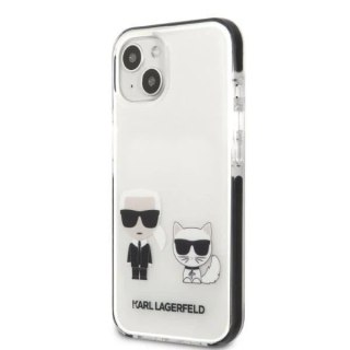 Etui ochronne na telefon Karl Lagerfeld KLHCP13STPEKCW do Apple iPhone 13 Mini 5,4" hardcase biały/white Karl&Choupette