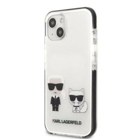 Etui ochronne na telefon Karl Lagerfeld KLHCP13STPEKCW do Apple iPhone 13 Mini 5,4" hardcase biały/white Karl&Choupette