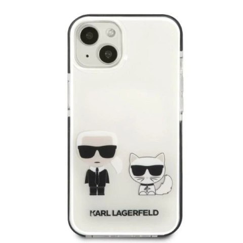Etui ochronne na telefon Karl Lagerfeld KLHCP13STPEKCW do Apple iPhone 13 Mini 5,4" hardcase biały/white Karl&Choupette