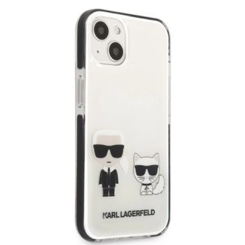 Etui ochronne na telefon Karl Lagerfeld KLHCP13STPEKCW do Apple iPhone 13 Mini 5,4" hardcase biały/white Karl&Choupette