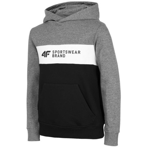 Bluza dla chłopca 4F średni szary melanż HJZ22 JBLM003 24M Bluza dla chłopca 4F średni szary melanż HJZ22 JBLM003 24M