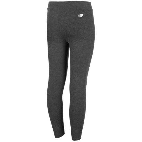 Legginsy dla dziewczynki 4F średni szary melanż HJZ22 JLEG001 24M Legginsy dla dziewczynki 4F średni szary melanż HJZ22 JLEG001 24M