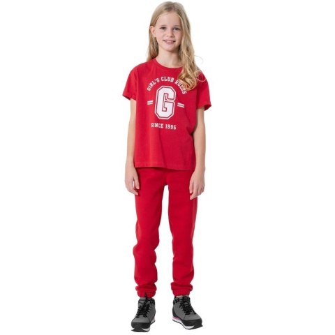Spodnie dla dziewczynki 4F czerwone HJZ22 JSPDD002 62S Spodnie dla dziewczynki 4F czerwone HJZ22 JSPDD002 62S