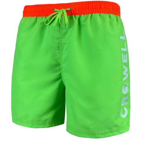 Szorty kąpielowe Crowell Fluo kol. 2 zielono-pomarańczowe neon