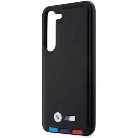 Etui BBMW do Samsung Galaxy S23+ Plus Leather Stamp Tricolor czarny