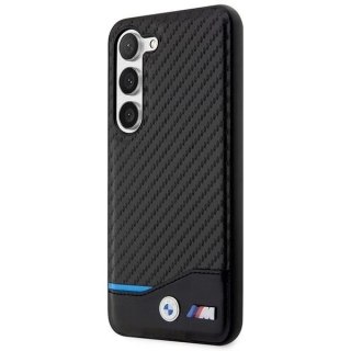 Etui BMW do Samsung Galaxy S23 Leather Carbon czarny
