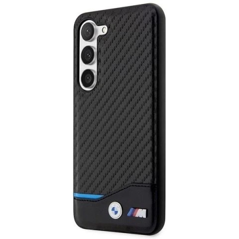 Etui BMW do Samsung Galaxy S23 Leather Carbon czarny